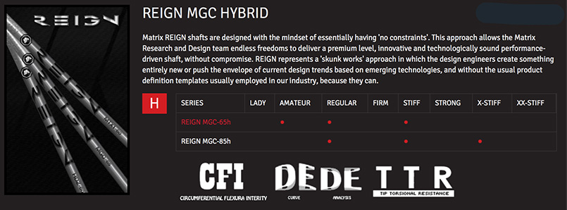 Matrix Reign MGC Hybrid Shaft
