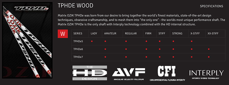 Matrix TPHDe Wood Shaft